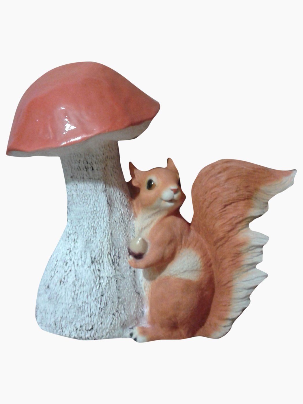Фигура садовая Белка с грибами Н-25