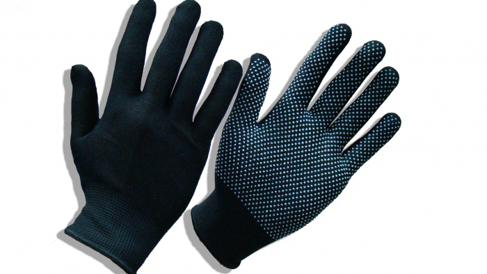 Перчатки защитные стойкие нейлон ПВХ точка