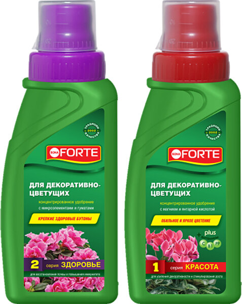 Удобрение цветочное Bona Forte Жидкое удобрение для Декоративно-Цветущ 285мл