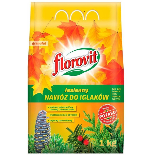 Удобрение хвойное Флоровит гранулир Осеннее 1кг