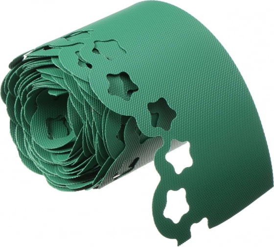 Бордюрная лента фигурная зеленая 15х9