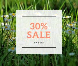 Новости Скидка 30% на ВСЁ!