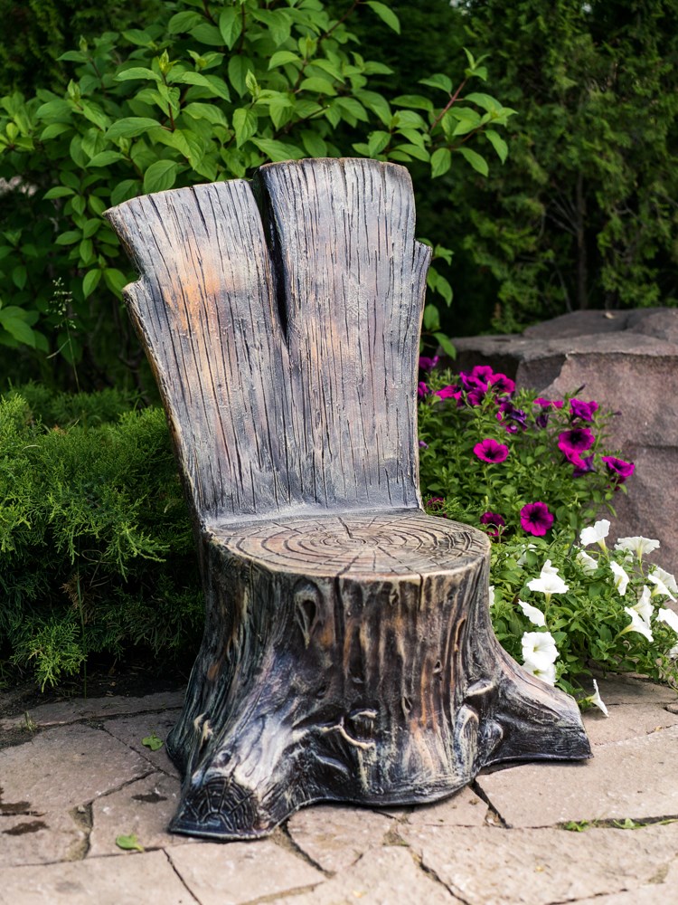 Фигура садовая Кресло Пень U07409 