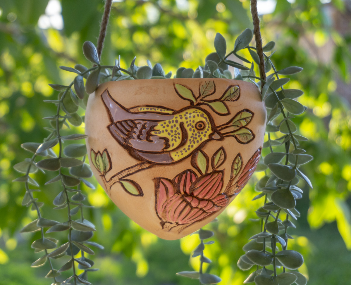 Кашпо Птицы подвесное BR 02