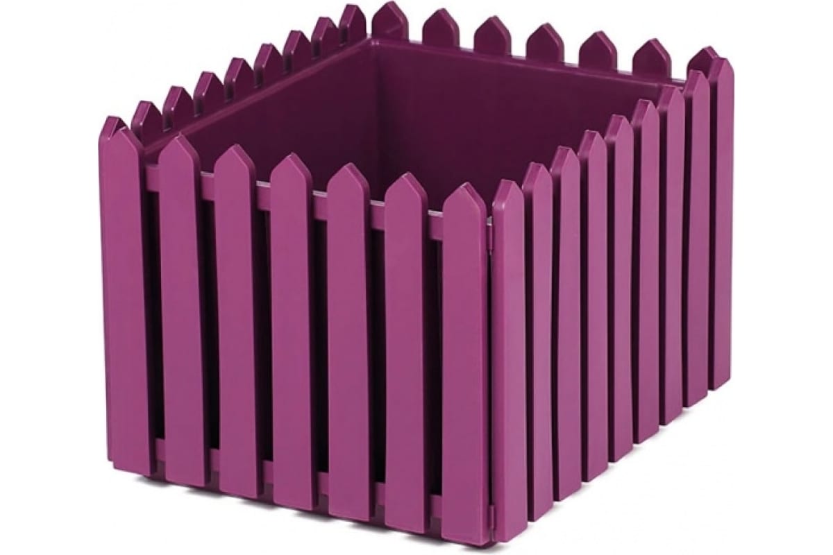 Кашпо ЛАРДО квадратное лиловое