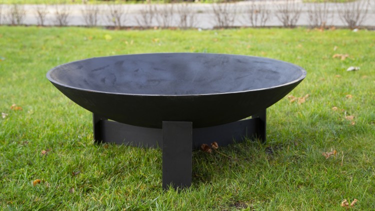 Костровая чаша Concretika на лопастной подставке L80/L60