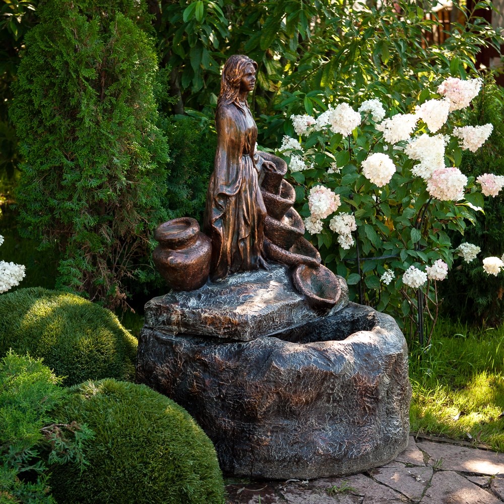 Фонтан Девушка с каскадом US08599 (Айронкр)