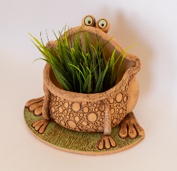 Шамот Кашпо Лягушка 