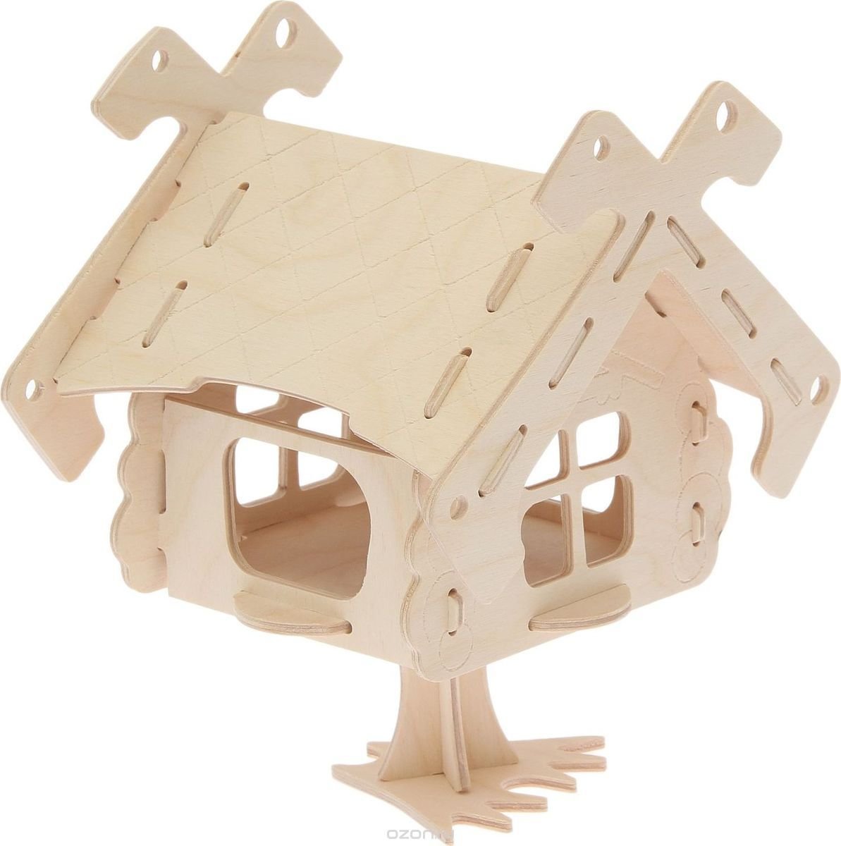 Кормушка для птиц "Избушка на курьих ножках" большая