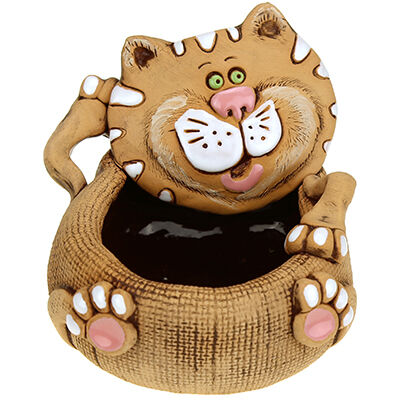 Шамот Кашпо Кот 