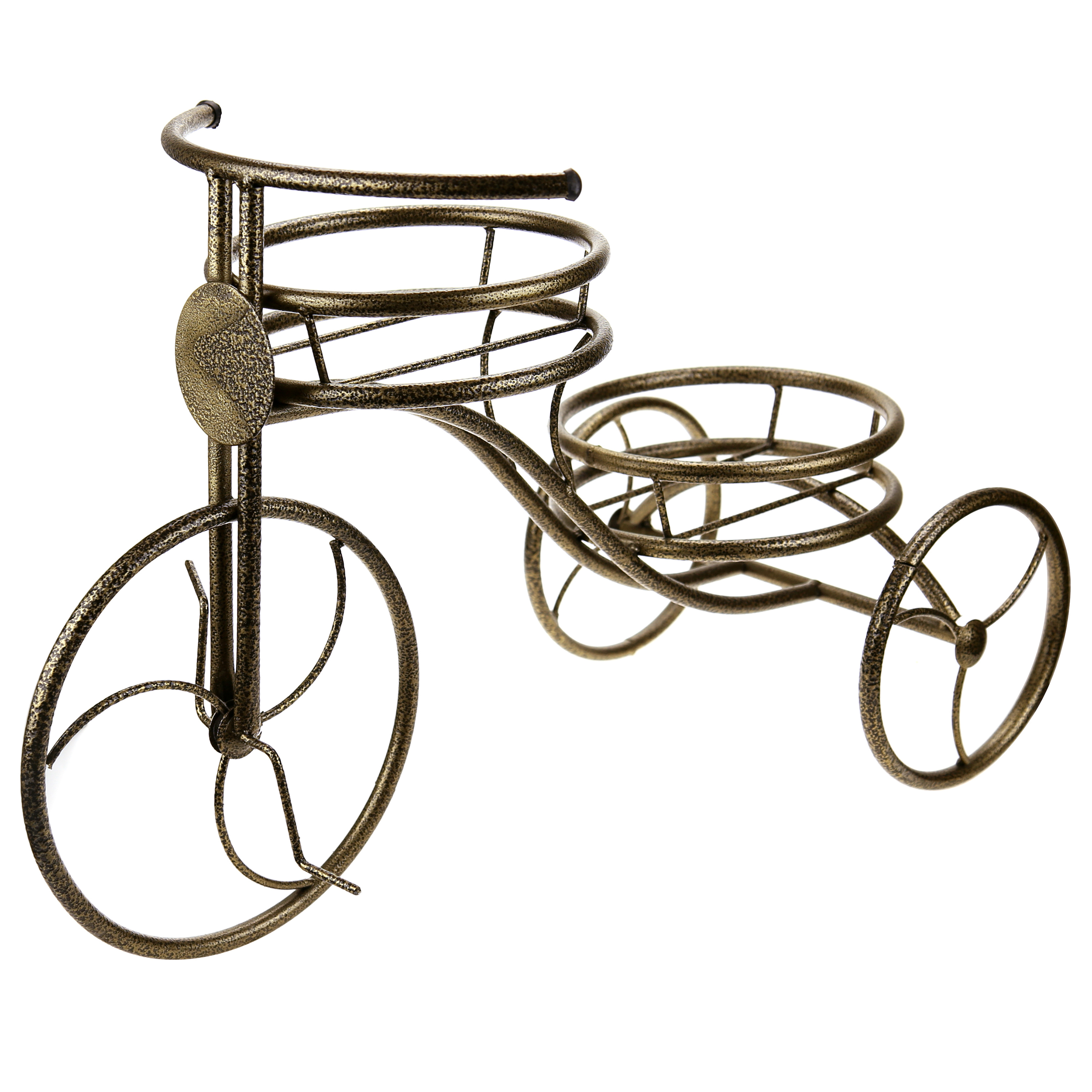 Подставка садовая Велосипед напольная на 2 горшка  