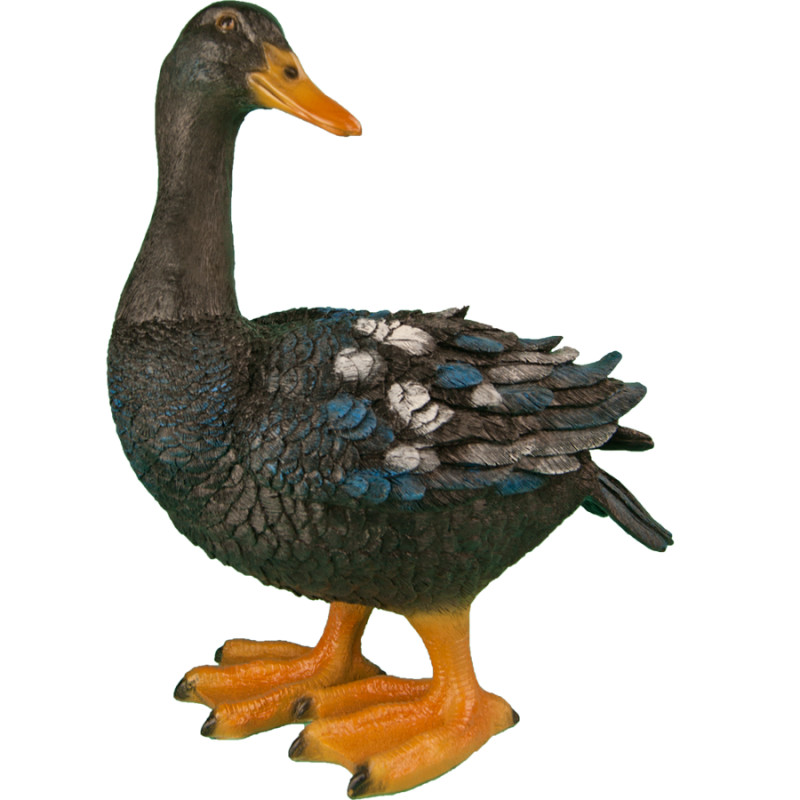 Фигура садовая Гусь черный
