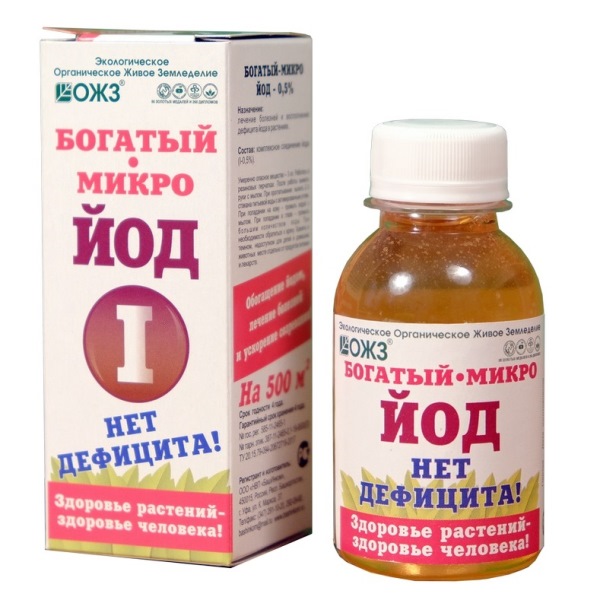 Удобрение Богатый микро I йод 0,5% органическое 0,1л