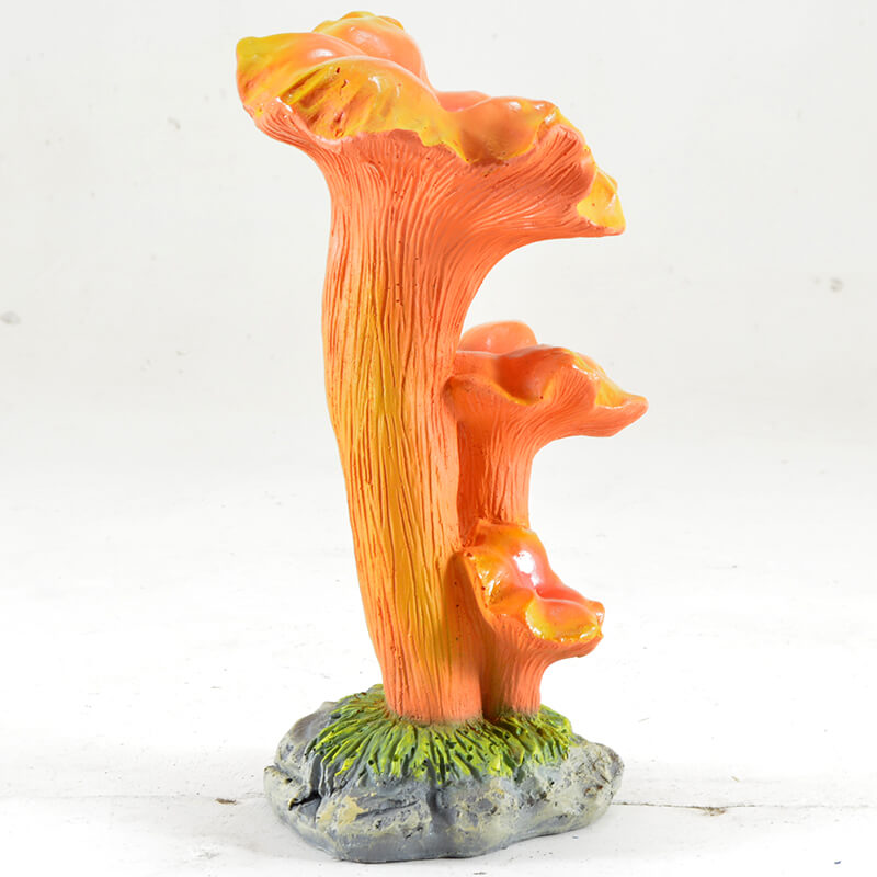 Фигура садовая Гриб лисичка двойной малый Н-27 см