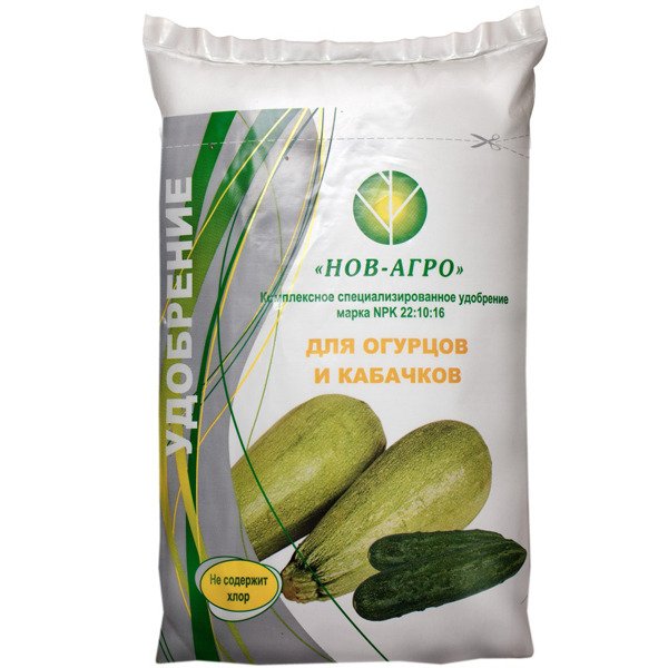 Удобрение НОВ-АГРО для Огурцов Кабачков 0,9кг 