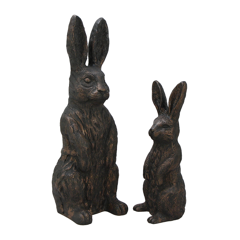 Статуэтки декор Зайцы набор из 2-ух фигур GI-7003 