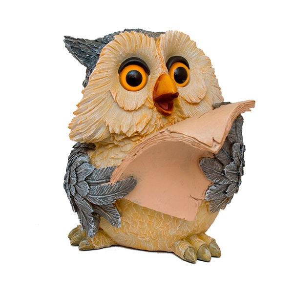 Фигура садовая Филин со свитком 11214
