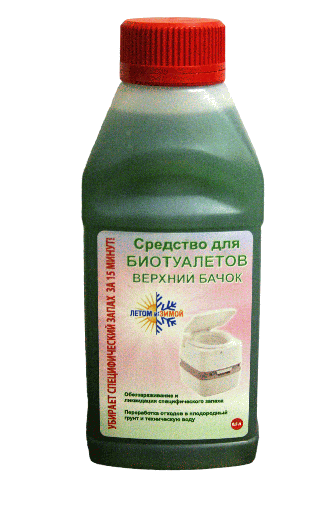 Средство для биотуалетов для верхнего бачка Летом и Зимой 0,5л