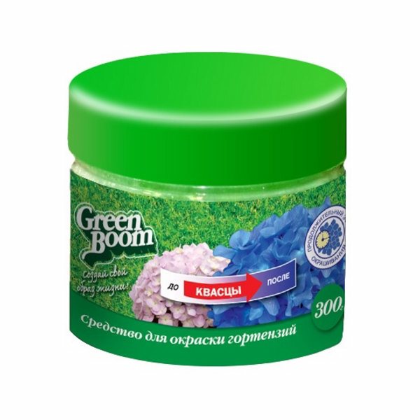 Удобрение цветочное Средство для окраски гортензий Green Boom 300г