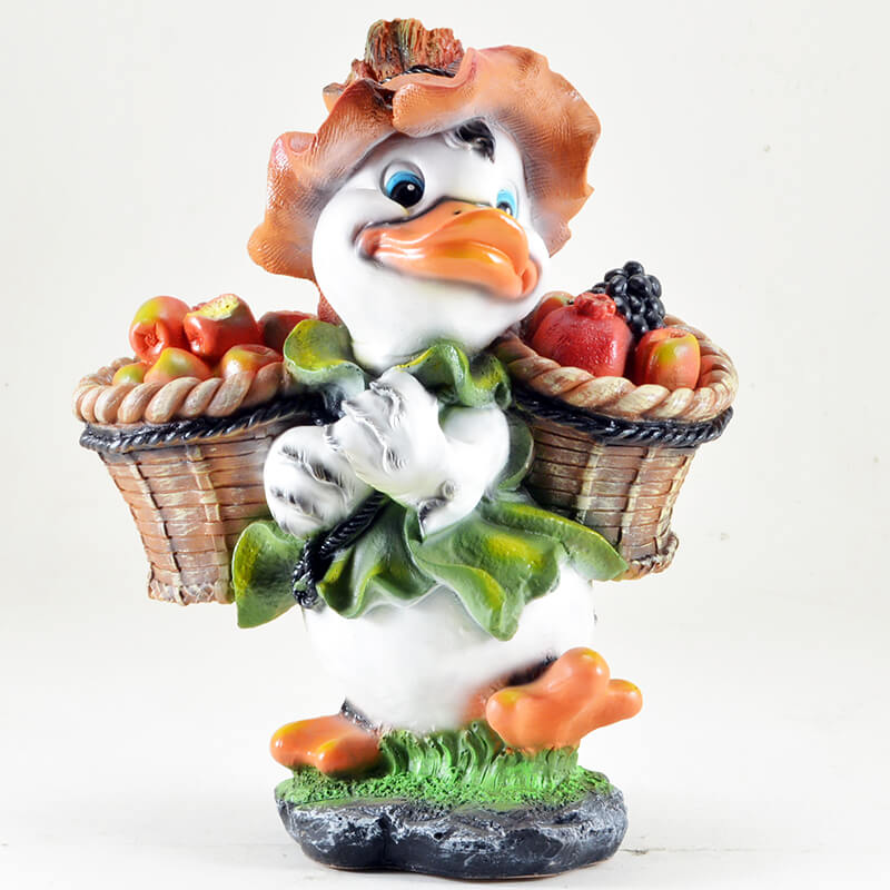 Фигура садовая Уточка КРЯ с корзинами