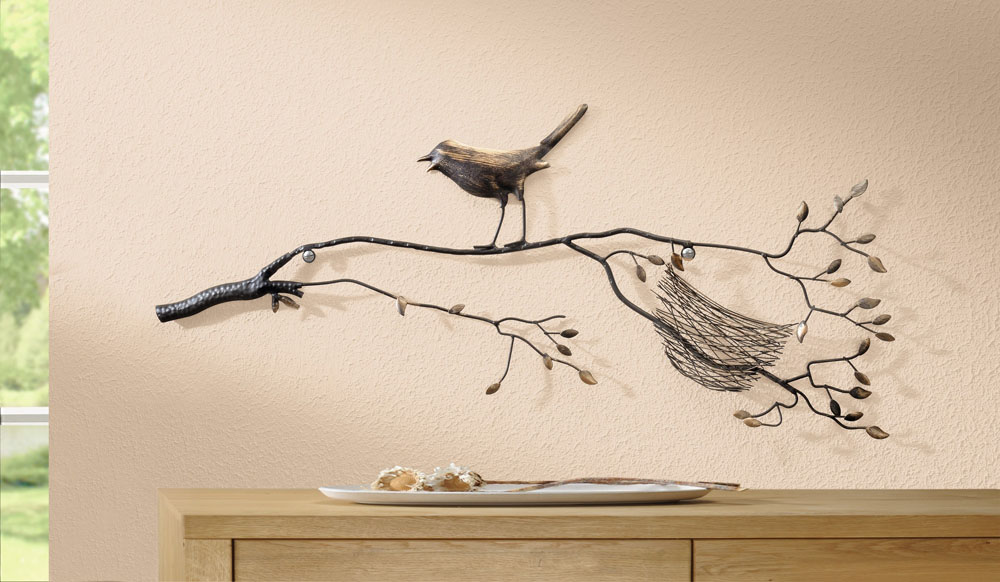 Фигура садовая Декор для сада птичка на ветке