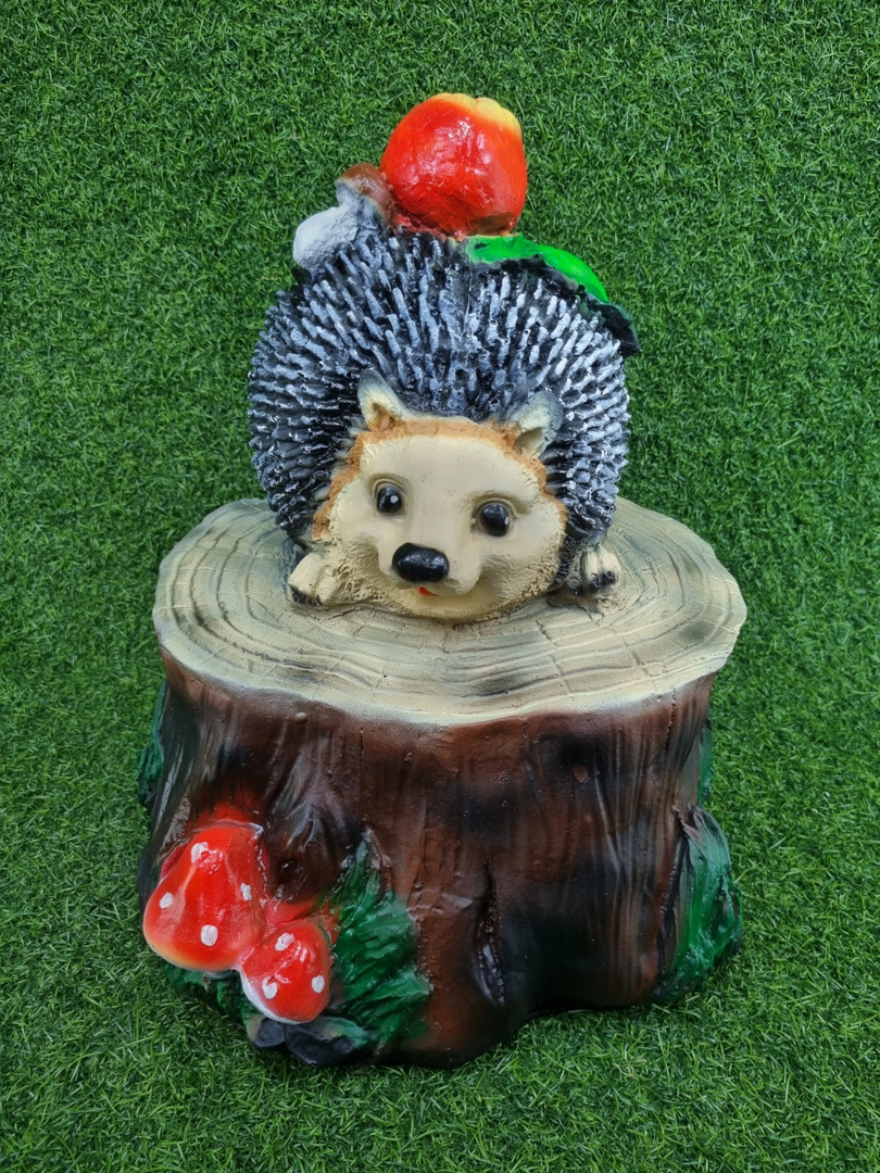 Фигура садовая Еж на пне 