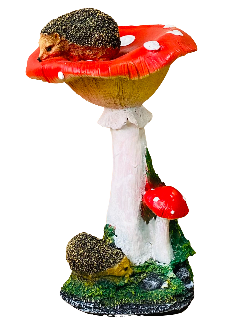 Фигура садовая Гриб мухомор с ежами малый