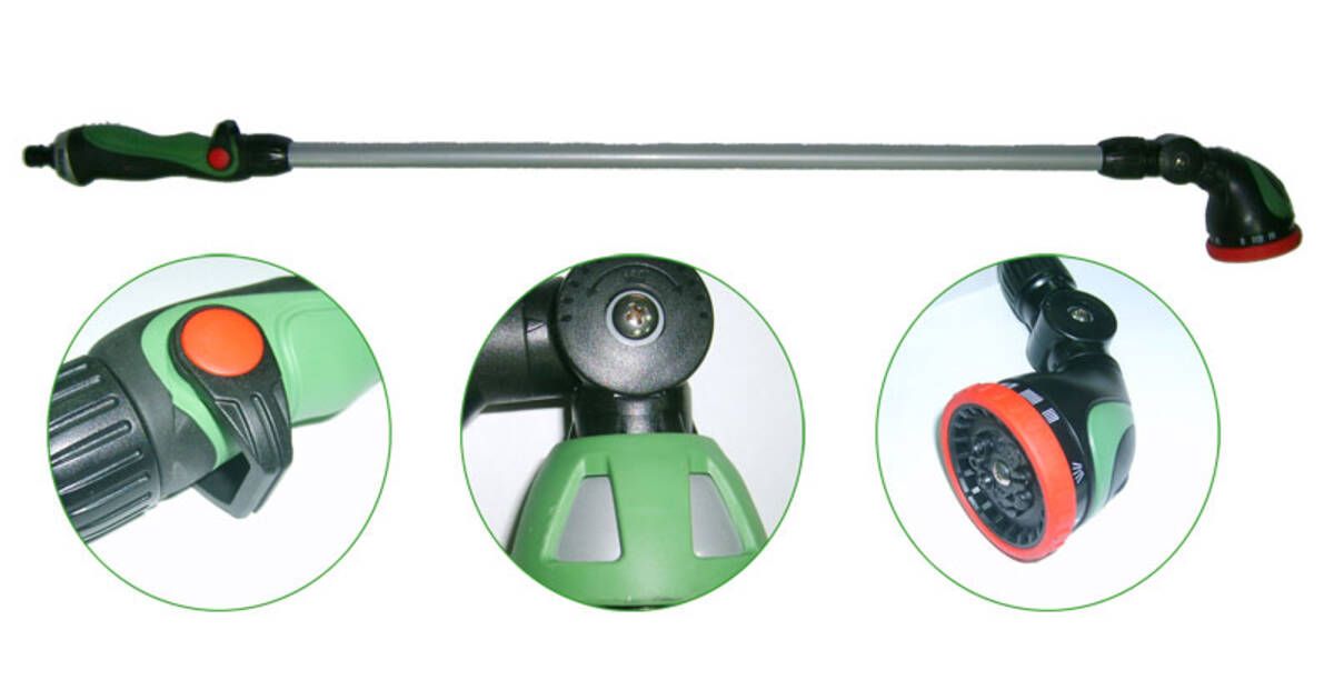 Распылитель на штанге для полива 110 мм 10 реж.180гр с диспенсором SKRAB 28291