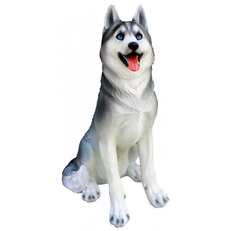 Фигура садовая Собака Хаски 