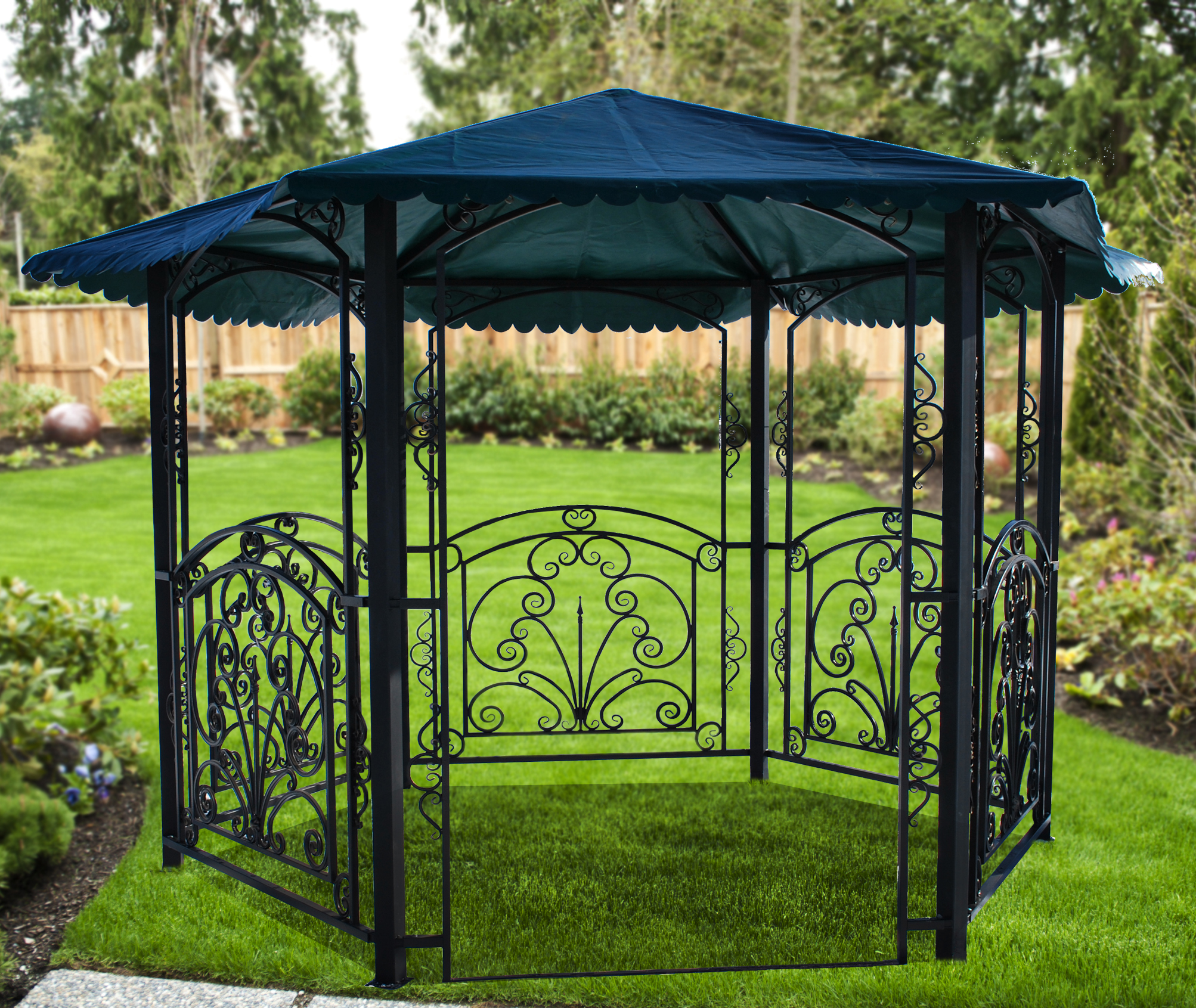 Беседка шестигранная 3-х метровая