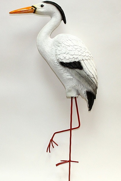 Фигура для пруда Цапля 72*20*15см