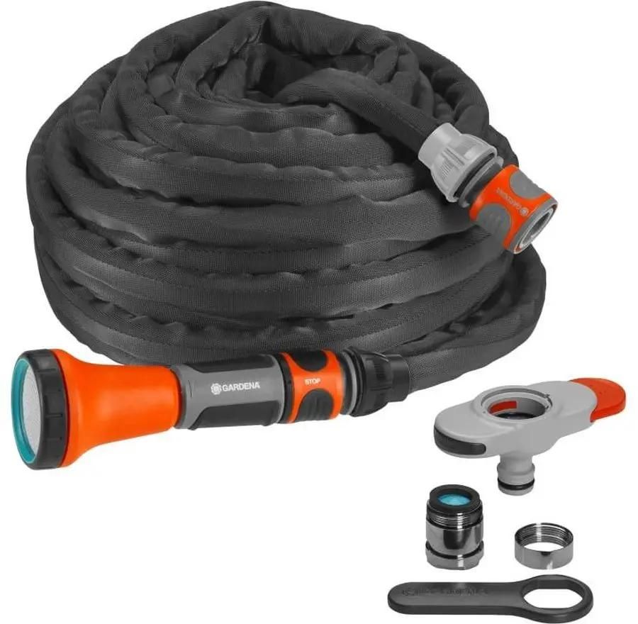 Шланг текстильный Liano ГАРДЕНА 10м 13мм (1/2)  с комплектом для полива 18427-32 