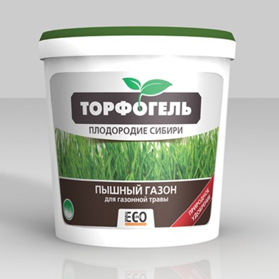Удобрение газонное Торфогель Плодородие Сибири Пышный газон 1кг