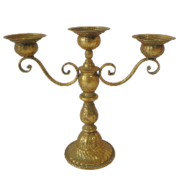 Подсвечник 3-х рожковый декоративный Золотая патина FY-160112-F-129 