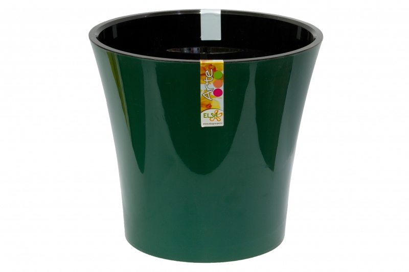 Горшок АРТЕ 5л цвет зеленый-черный