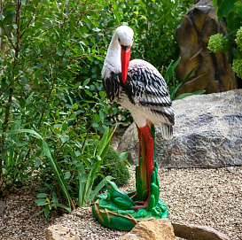 Фигура садовая Аист Н-115см W 40см