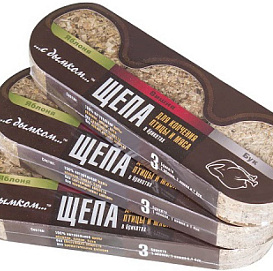 Щепа для копчения в брикетах для мяса (3 вида щепы) ЩБМ