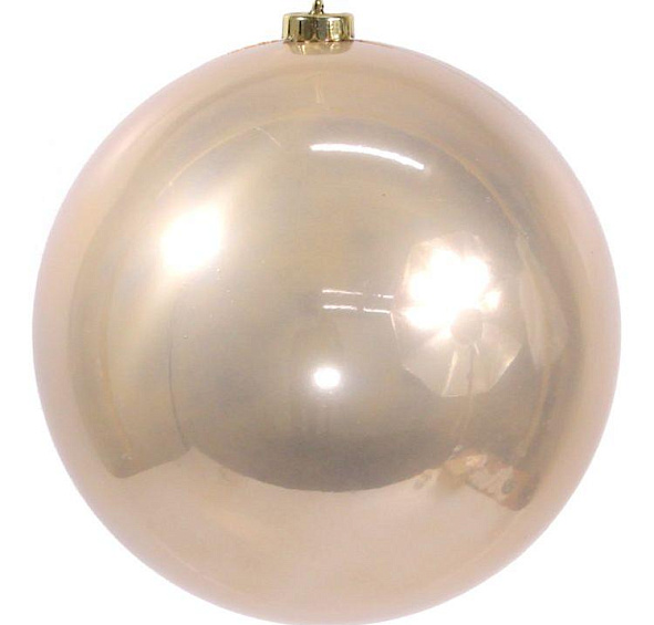 Пластиковый шар глянцевый, цвет: перламутровый, 200 мм, Kaemingk
