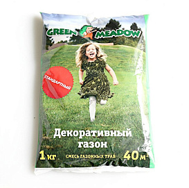 Газон GREEN MEADOW Декоративный СтандартныйЗеленый ковер