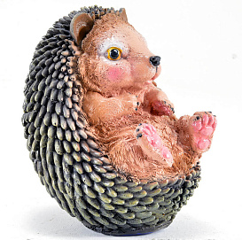Фигура садовая Ежик сидячий средний H-19