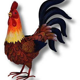 декор для  сада петух Феникс 450*200*400 ПКО