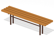 Скамья Эльвира без спинки