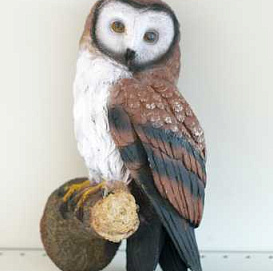 Фигура садовая Навес Сова белогрудая АФ0253