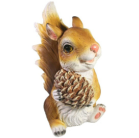 Фигура садовая Белка с шишкой 