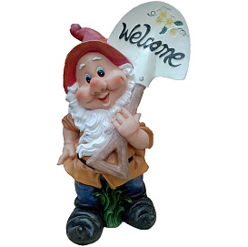 Фигура садовая Гном Большой с лопатой