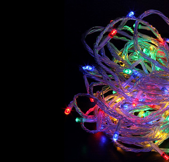 Электрогирлянда КЛИП ЛАЙТ СВЕТОДИНАМИКА  60м. c 600 LED лампами 24V, цвет мульти (разные цвета)