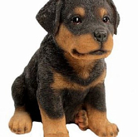 Фигура садовая Щенок Ротвейлера  