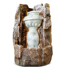 Фонтан угловой F03162 (Айронкр) (с колонной - чашей)