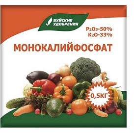Удобрение БХЗ Монофосфат калия (монокалийфосфат) водораствор 0,5кг