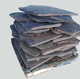 Плита из сланца Онежский состаренная